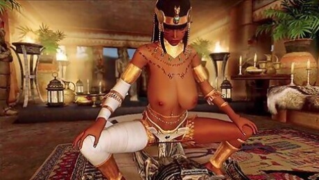 3d Skyrim - Egyptian Queen Carmella Gets Fucked By Monster