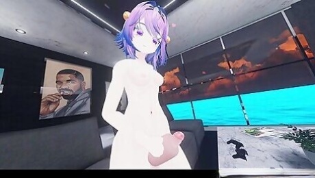 Car Toon - Vrchat - Futa Adventure: Naughty Playtime With Her Girl-dick ( )