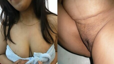 She has revealed her big boobs and her shaved pussy. While one dildo has been into her vaginal hole