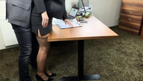 boss uses secretary and fills all her holes -projectsexdiary