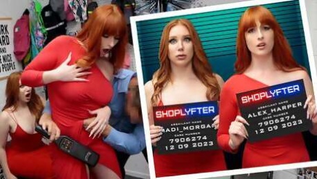 Fiery Redhead Shoplifters Use Their Wit And Sex Appeal To Get Off The Hook - Shoplyfter