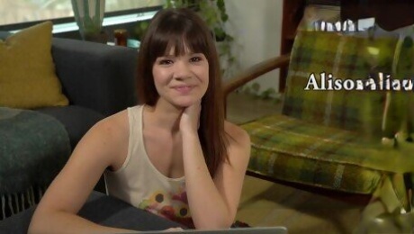 Porn Star Alison Rey Watches Her Own Porn