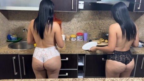 My Milf and my Mature are the same and they both like to cook in Bikinis